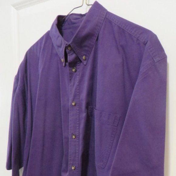 PURPLE Dress Shirt - Short Sleeve - Specialty Collection - Medium - Picture 3 of 9